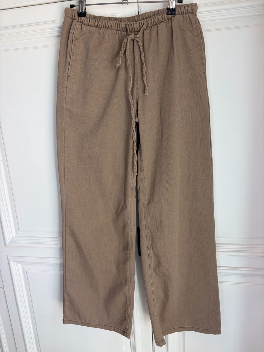 Vanilla Star Men's Taupe Drawstring Joggers